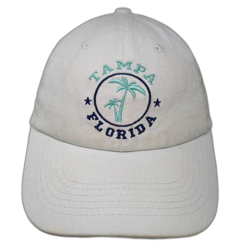 DMR Classic Headwear Baseball Cap White Blue Green One Size Tampa Florida Hat